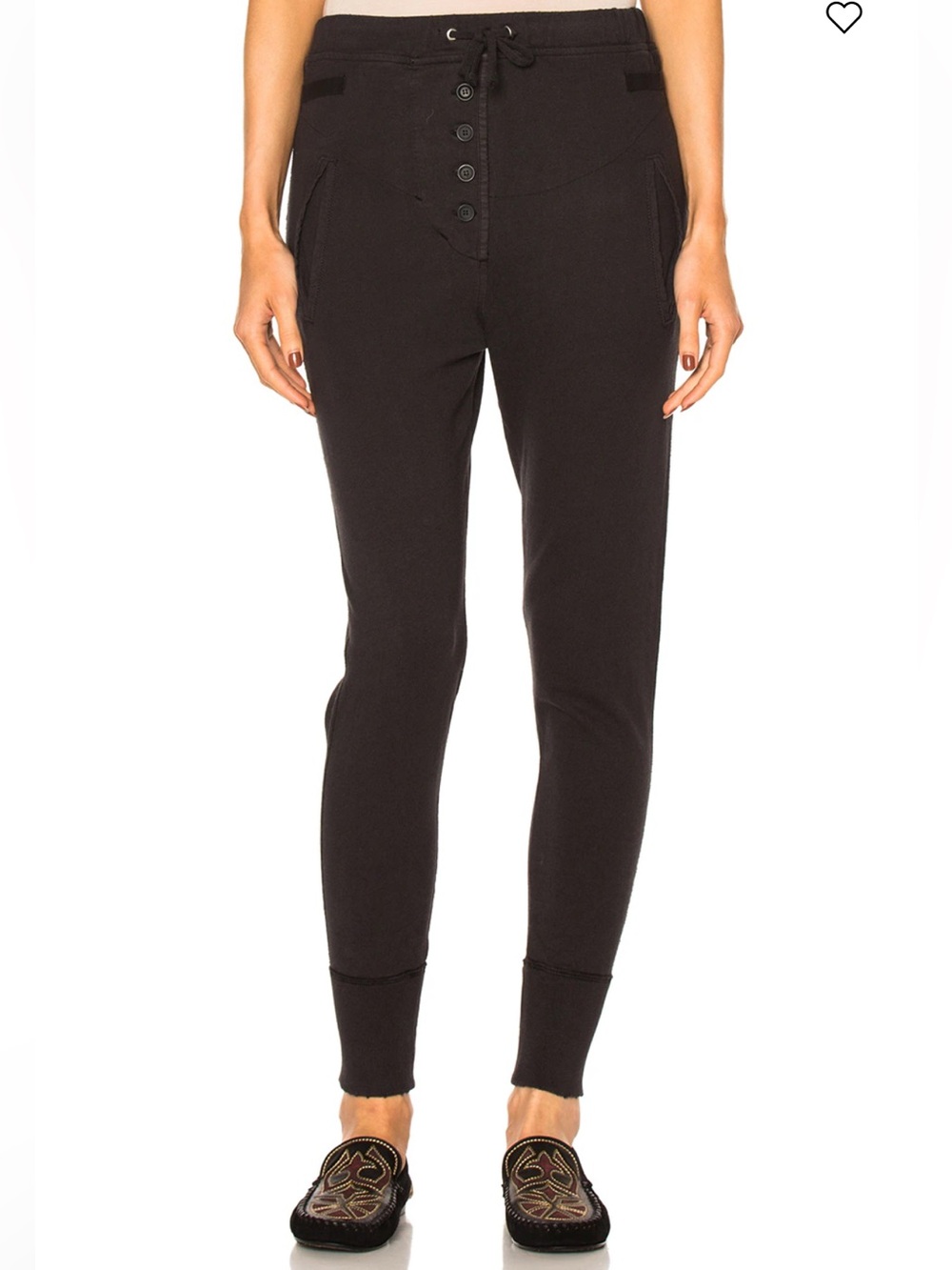 Isabel Marant Etoile Angele Heavy Cotton Sweatpants Washed Dark grey Size XS